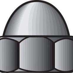 Hillman 1/4 in. Stainless Steel SAE Acorn Nut 50 pk