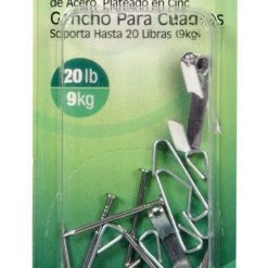 Hillman AnchorWire Silver Conventional Picture Hanger 20 lb 8 pk