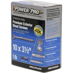 Hillman Power Pro No. 10 X 3-1/2 in. L Star Flat Head Exterior Deck Screws 1 lb -Cheap HILLMAN Store 43012f63 0779 4800 bee3 48d799cc1e9c