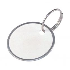 Hillman 1-1/4 in. D Metal White Labeling/ID Key Ring