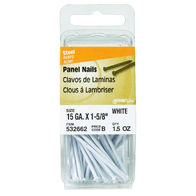 Hillman 1-5/8 in. Panel Steel Nail Large Head 1 Hillman 1-5/8 in. Panel Steel Nail Large Head