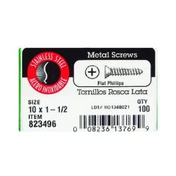 Hillman No. 10 X 1-1/2 in. L Phillips Flat Head Sheet Metal Screws 100 pk -Cheap HILLMAN Store 47a16099 18b0 4dee b13c d5705acc24ae