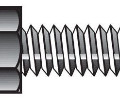 Hillman 1/4 in. D X 3 in. L Zinc Plated Steel Hex Tap Bolt 100 pk