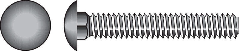 Hillman 5/8 in. X 6 in. L Zinc-Plated Steel Carriage Bolt 25 pk 1 Hillman 5/8 in. X 6 in. L Zinc-Plated Steel Carriage Bolt 25 pk