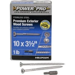 Hillman Power Pro No. 10 X 3-1/2 in. L Star Flat Head Exterior Deck Screws 1 lb -Cheap HILLMAN Store 4aeb9ec9 3199 4766 a5f4 e8e3cacfbeed