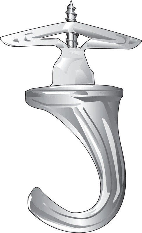 Hillman Brass Plated Brass Large Versa Hook 75 lb. cap. 1 pk 1 Hillman Brass Plated Brass Large Versa Hook 75 lb. cap. 1 pk