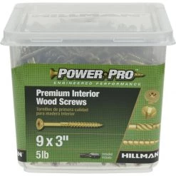 Hillman Power Pro No. 9 X 3 in. L Star Yellow Zinc Wood Screws 5 lb 450 pk -Cheap HILLMAN Store 4bf157e9 b476 45cd 93b0 ba483cb77f0c