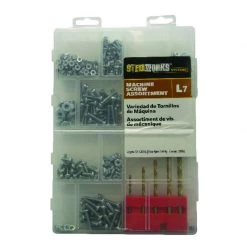 Hillman Assorted in. X 1/2 in. L Combination Pan Head Zinc-Plated Steel Machine Screw Kit 1 pk
