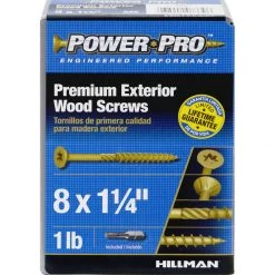 Hillman Power Pro No. 8 X 1-1/4 in. L Star Bronze Ceramic Wood Screws 1 lb 242 pk -Cheap HILLMAN Store 4d9d6805 8757 43d8 b696 5966490bbaa0