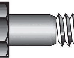 Hillman 3/8 in. D X 4 in. L Heat Treated Steel Hex Head Cap Screw 50 pk