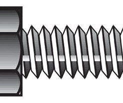 Hillman 3/8 in. D X 2 in. L Zinc Plated Steel Hex Tap Bolt 100 pk