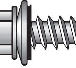 Hillman No. 10 X 2 in. L Hex Hex Head Screws w/Washers 75 pk