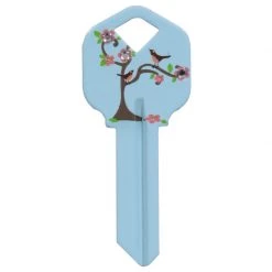Hillman DIVA Tree & Birds House/Office Universal Key Blank Single