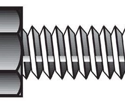 Hillman 1/4 in. D X 4 in. L Zinc Plated Steel Hex Tap Bolt 100 pk