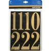 Hillman 3 in. Reflective Gold Vinyl Self-Adhesive Number Set 0-9 26 pc