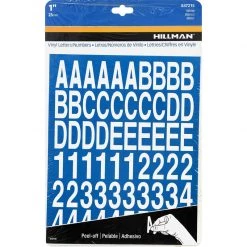 Hillman 1 in. White Vinyl Self-Adhesive Letter and Number Set 0-9, A-Z 228 pc