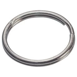 Hillman 1 in. D Tempered Steel Silver Split Rings/Cable Rings Key Ring
