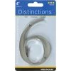 Hillman Distinctions 4 in. Silver Zinc Die-Cast Screw-On Number 6 1 pc