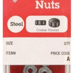 Hillman 10 in. Zinc-Plated Steel SAE Hex Nut 20 pk