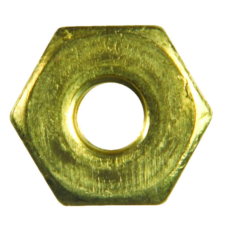 Hillman 6 in. Brass-Plated Brass SAE Screw Nut 100 pk 2 Hillman 6 in. Brass-Plated Brass SAE Screw Nut 100 pk - Image 2