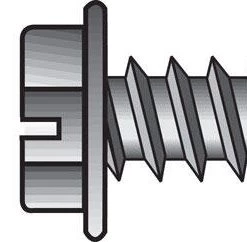 Hillman No. 6 X 5/8 in. L Slotted Hex Washer Head Sheet Metal Screws 100 pk