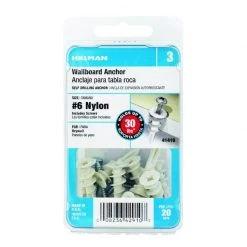 Hillman .138 in. D X 1-1/4 in. L Nylon Pan Head Wallboard Anchors 20 pk