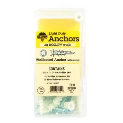 Hillman .164 in. D X 1-1/4 in. L Nylon Pan Head Wallboard Anchor Kit 1 pk