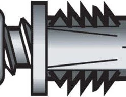 Hillman 1/4 in. D X 1-1/2 in. L Plastic Pan Head Ribbed Anchor 4 pk