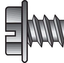 Hillman No. 8 X 1-1/4 in. L Slotted Hex Washer Head Sheet Metal Screws 100 pk