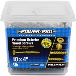 Hillman Power Pro No. 10 X 4 in. L Star Flat Head Premium Deck Screws 5 lb 260 pk 6 Hillman Power Pro No. 10 X 4 in. L Star Flat Head Premium Deck Screws 5 lb 260 pk -Cheap HILLMAN Store 6030bb3c a034 4f60 9592 0c839c60c71f