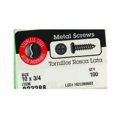 Hillman No. 10 X 3/4 in. L Phillips Pan Head Sheet Metal Screws 100 pk 3 Hillman No. 10 X 3/4 in. L Phillips Pan Head Sheet Metal Screws 100 pk -Cheap HILLMAN Store 60af0f15 19ad 41d5 9099 abaa59611af3