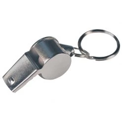 Hillman Metal/Plastic Silver Whistle Key Chain