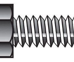 Hillman 1/2 in. D X 2 in. L Zinc Plated Steel Hex Tap Bolt 50 pk