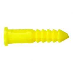 Hillman 0.164 in. D X 7/8 in. L Plastic Round Head Ribbed Anchor 100 pk