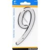 Hillman 4 in. Reflective Silver Plastic Nail-On Number 9 1 pc