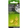 Hillman AnchorWire Brass-Plated One Piece Quick Hanger 40 lb 4 pk