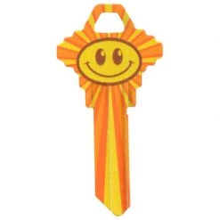 Hillman Wackey Smiley Face House/Office Universal Key Blank Single
