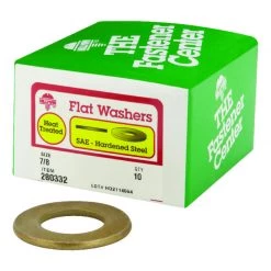 Hillman Yellow Dichromate Steel 7/8 in. SAE Flat Washer 10 pk