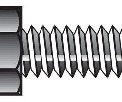 Hillman 5/16 in. D X 2 in. L Zinc Plated Steel Hex Tap Bolt 100 pk