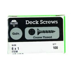 Hillman No. 6 X 1 in. L Phillips Bugle Head Deck Screws 100 pk