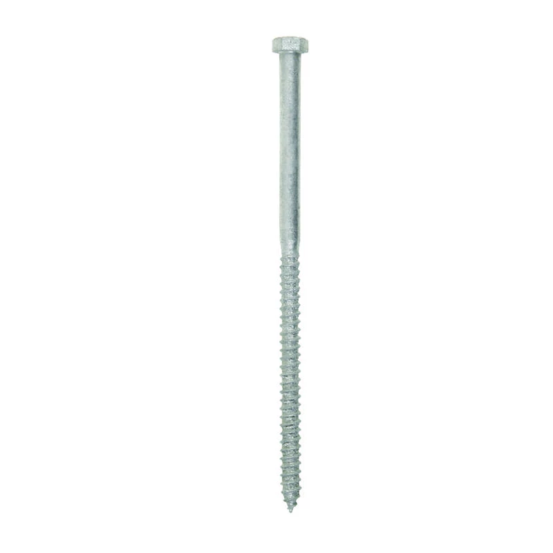 Hillman 3/8 in. X 8 in. L Hex Hot Dipped Galvanized Steel Lag Screw 50 pk 2 Hillman 3/8 in. X 8 in. L Hex Hot Dipped Galvanized Steel Lag Screw 50 pk - Image 2