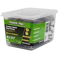Hillman Power Pro No. 10 X 3-1/2 in. L Star Bronze Ceramic Wood Screws 5 lb 295 pk -Cheap HILLMAN Store 6cf75618 3719 4e1a 8b9e ef5fecee53c4