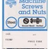 Hillman No. 8-32 X 1-1/2 in. L Slotted Round Head Zinc-Plated Steel Machine Screws 8 pk