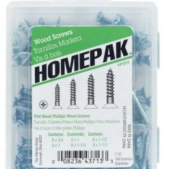 Hillman Homepak Assorted X Various in. L Phillips Zinc-Plated Wood Screw Assortment