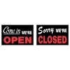 Hillman English Black Open/Close Sign 8 in. H X 12 in. W