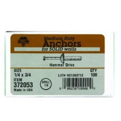 Hillman 1/4 in. D X 3/4 in. L Steel Mushroom Head Hammer Drive Anchor 100 pk -Cheap HILLMAN Store 737cf757 7e45 4f65 b99a 21ef5d89b7db