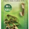 Hillman AnchorWire Brass-Plated Gold Conventional Picture Hanger 10 lb 8 pk