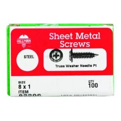 Hillman No. 8 X 1 in. L Phillips Truss Head Self-Piercing Screws 100 pk -Cheap HILLMAN Store 76ef74f6 9933 4706 b1b2 c7b2c33fde43