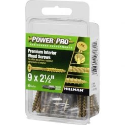 Hillman Power Pro No. 9 X 2-1/2 in. L Star Wood Screws 50 pk -Cheap HILLMAN Store 7718bee7 1983 46a8 bc9d 64517980825e