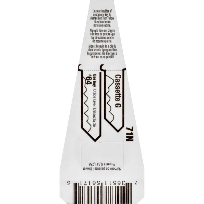 Hillman Traditional Key House/Office Key Blank 71 Y1, Y1E Single For Yale Locks 4 Hillman Traditional Key House/Office Key Blank 71 Y1, Y1E Single For Yale Locks - Image 4
